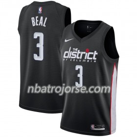 Män Washington Wizards Tröja Bradley Beal 3 2018-19 Nike City Edition Svart Swingman